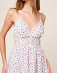 DAYLIGHT GLIMMER LAVENDER WOVEN MIDI DRESS