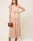 FROLIC THROUGH FIELDS WOVEN MIDI DRESS
