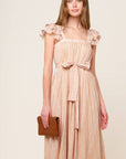 FROLIC THROUGH FIELDS WOVEN MIDI DRESS