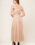 FROLIC THROUGH FIELDS WOVEN MIDI DRESS