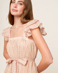FROLIC THROUGH FIELDS WOVEN MIDI DRESS