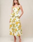 EVERY SUNDAY CREAM WOVEN MIDI SKIRT