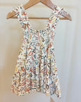 Alphabet Shirred Dress