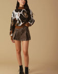 DARLING SENSATION JACQUARD SWEATER TOP
