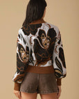 DARLING SENSATION JACQUARD SWEATER TOP