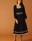CAUGHT UP SWEATER MIDI DRESS