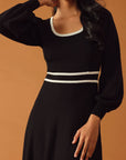 CAUGHT UP SWEATER MIDI DRESS