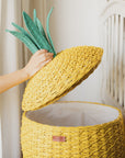 Pineapple Storage Basket Large - Yellow