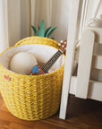 Pineapple Storage Basket Large - Yellow