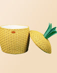 Pineapple Storage Basket Large - Yellow