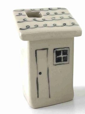 House Bud Vase - Handmade Ceramic Flower Vase