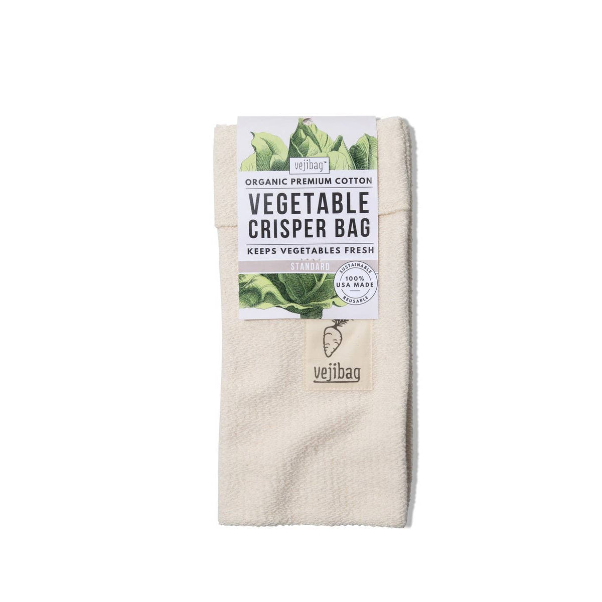 STANDARD Vegetable Saver Bag | Organic Cotton Produce Bag