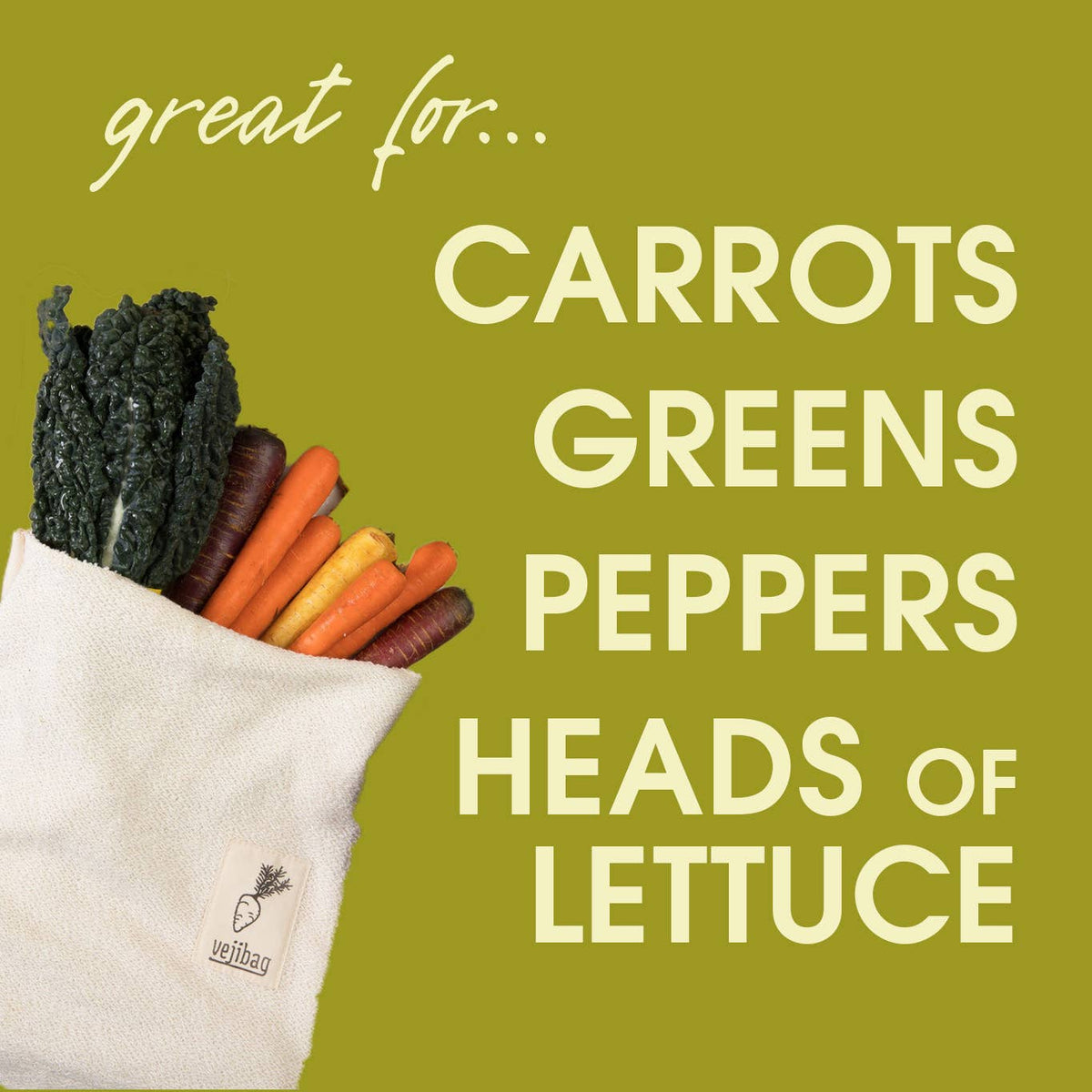 STANDARD Vegetable Saver Bag | Organic Cotton Produce Bag