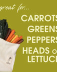 STANDARD Vegetable Saver Bag | Organic Cotton Produce Bag