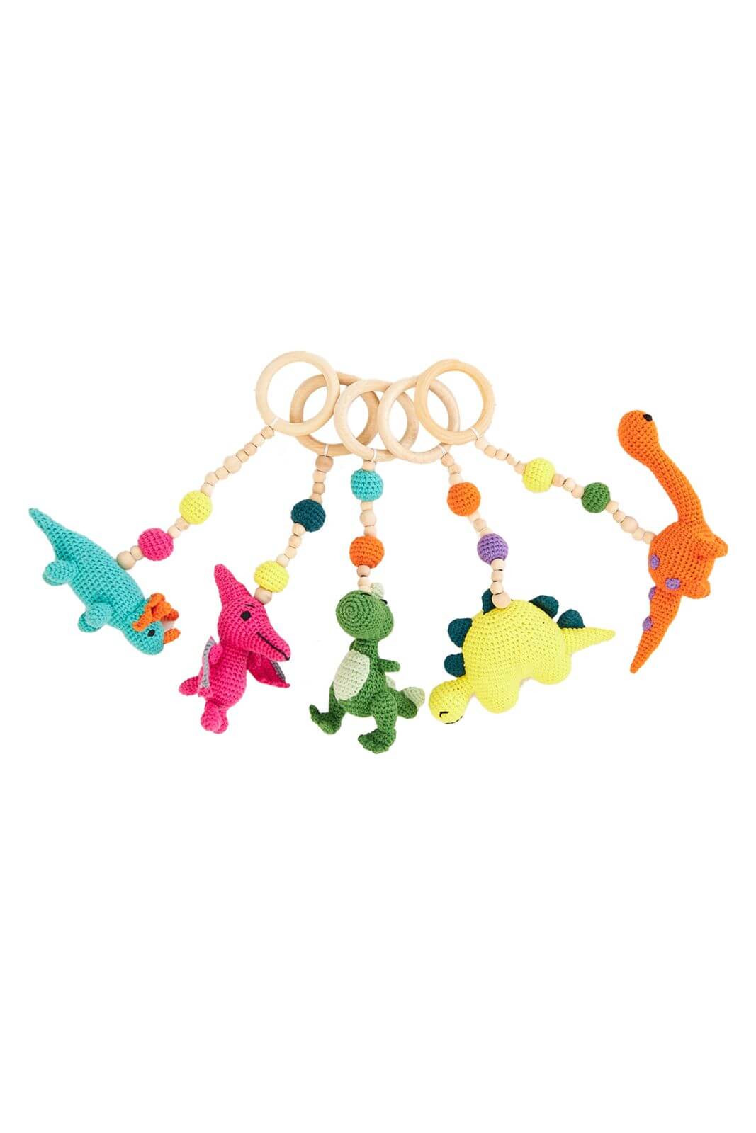 Montessori Baby Gym &amp; Hanging Toys Set | Wooden Play Gym for Babies