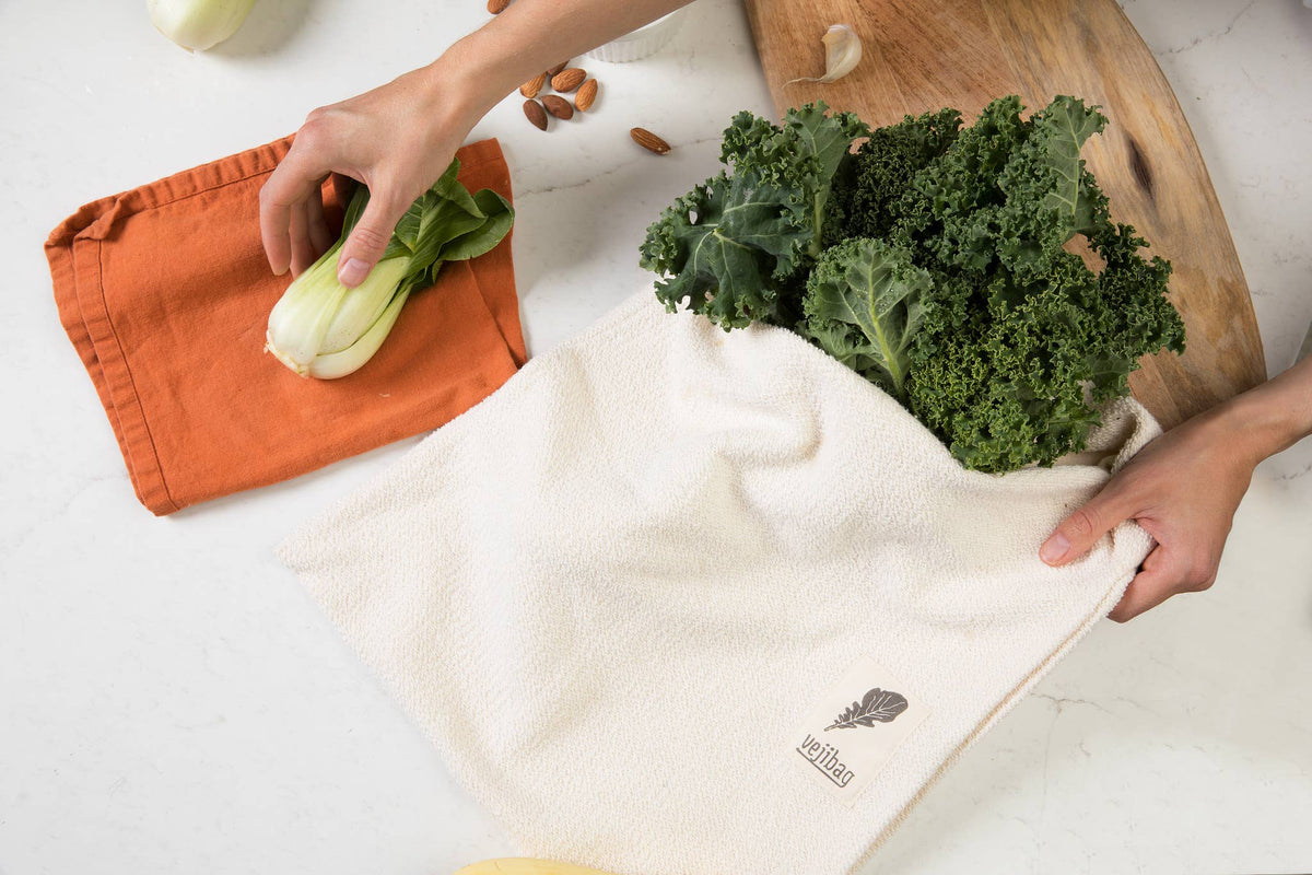 EXTRA LARGE Reusable Vegetable Storage Bag for the Fridge