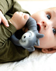 Natural rubber Teether Raccoon - Grey