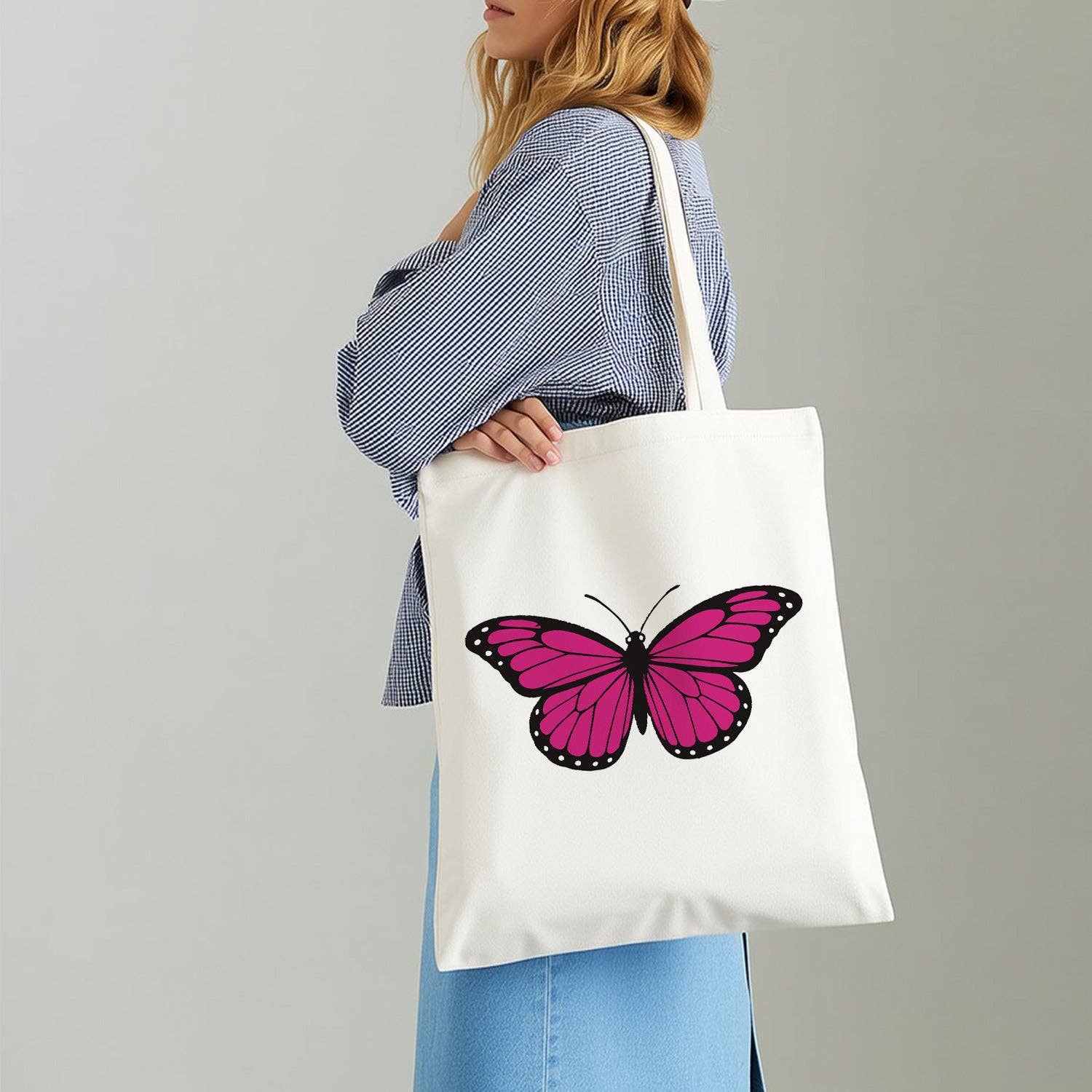 Paint Your Numbers - Pink Flutter Tote Paint by Numbers Kit