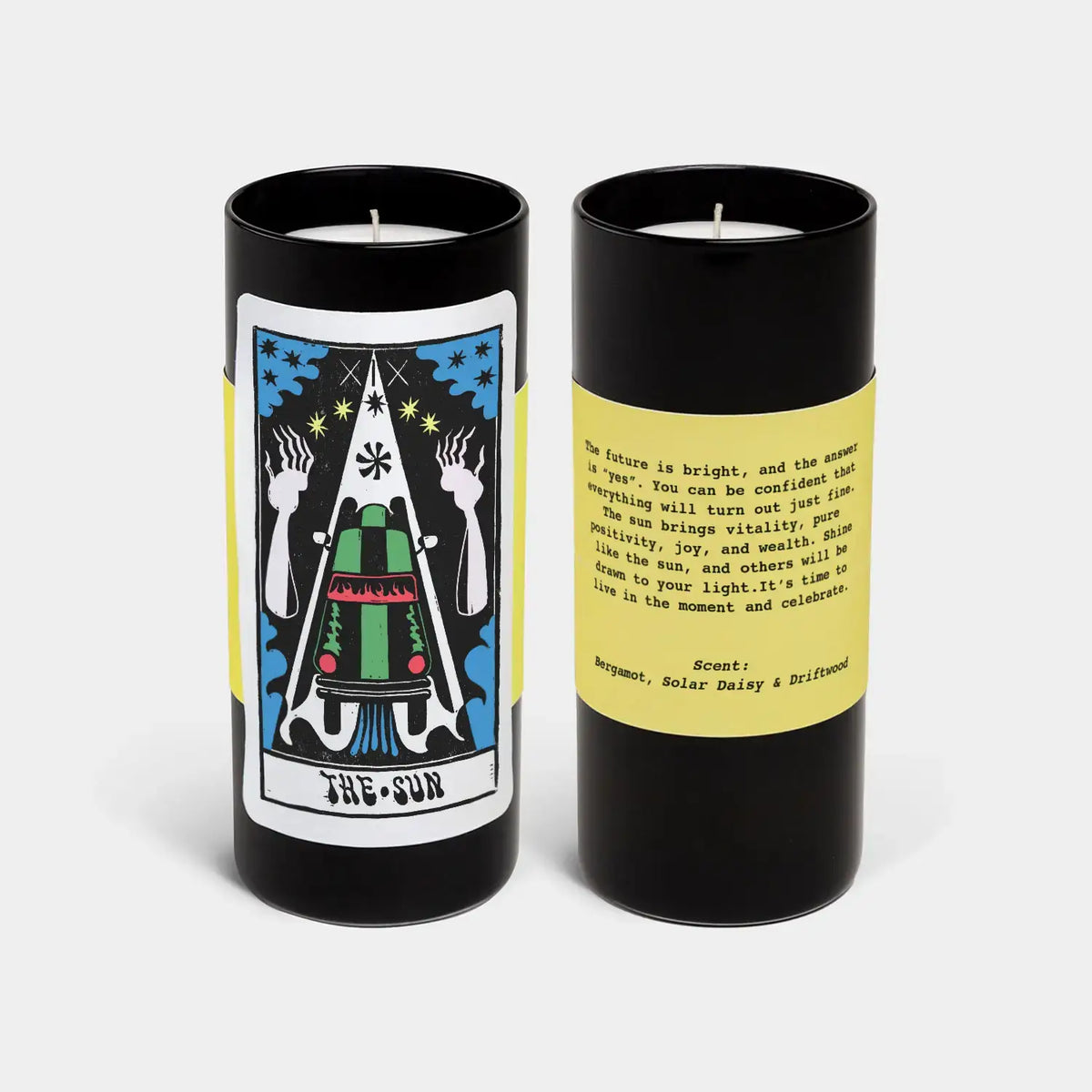 Tarot Candle, The Sun - 6" Tall &amp; 60 Hr Burn, Scented
