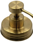 Mason Jar Lifestyle - Matte Gold Soap Pump Lid Kit for Regular Mouth Mason Jars