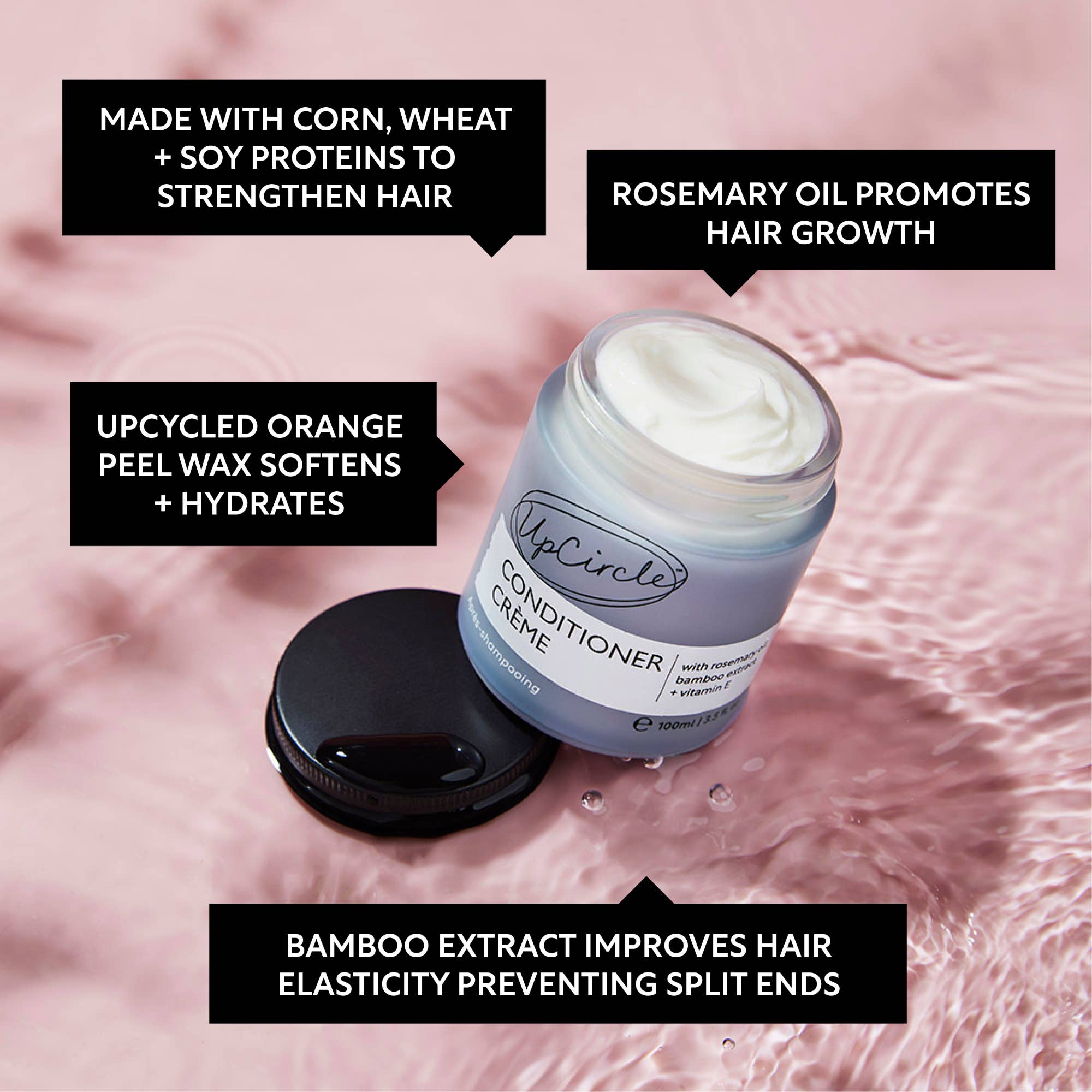 Natural Vegan Conditioner Crème - 33.8 fl oz Bulk Refill