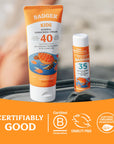 Badger Kids Mineral Sunscreen Face Stick SPF 35, 12ct