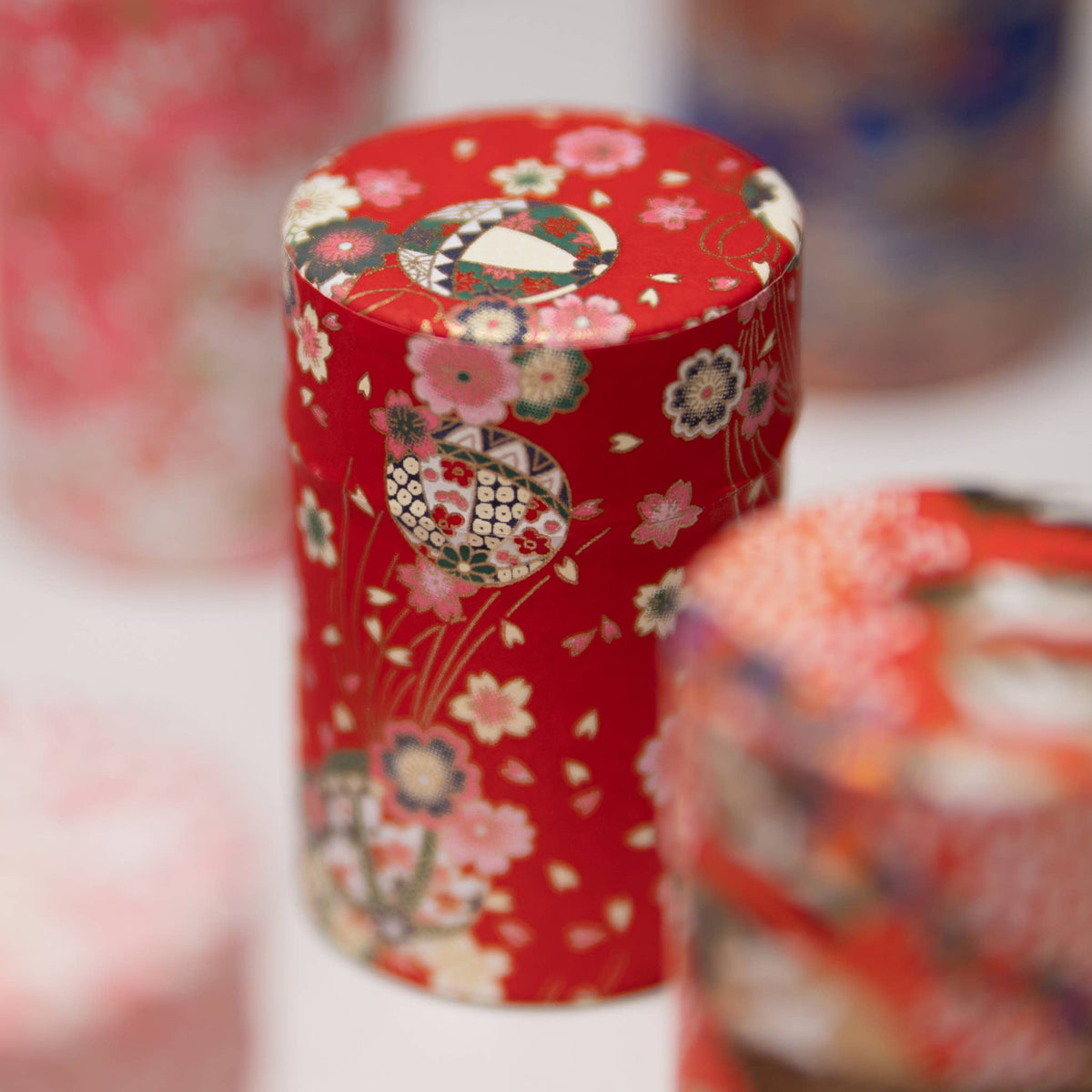 Japanese Traditional Washi Tea Canister – 20 Pattern 100g