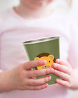 Red Rover Kids Animal Cup, Stainless Steel, Set 4, 10-Ounce