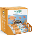 Badger Kids Mineral Sunscreen Face Stick SPF 35, 12ct