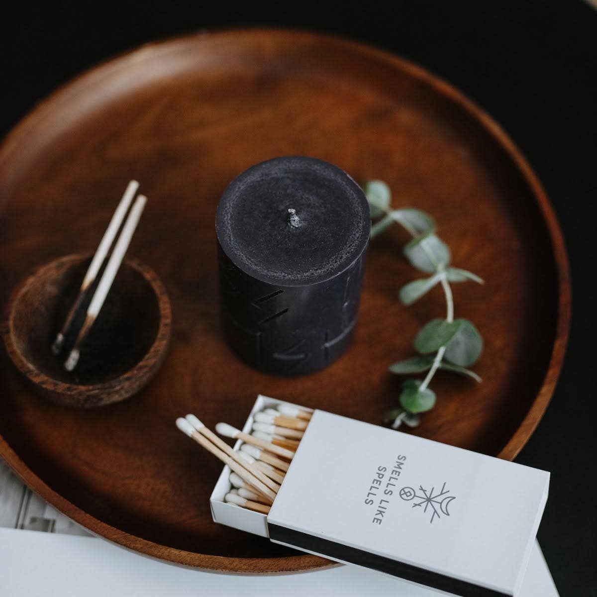 Hel | Rune Carved Candle inspired by Norse Magic | Renewal