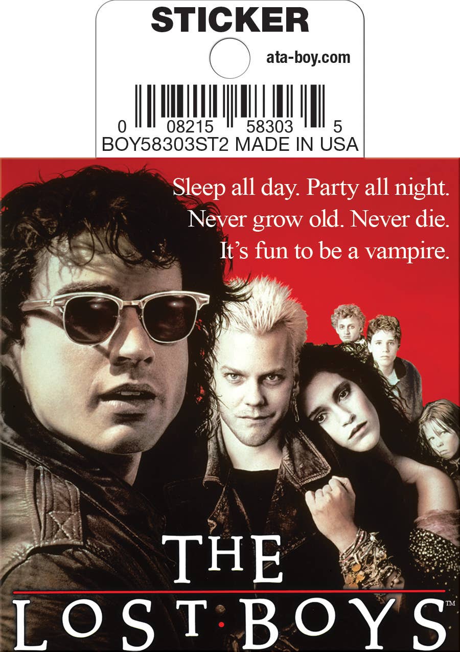 The Lost Boys Movie Poster Die Cut Sticker