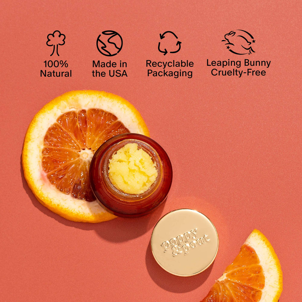 Lip Scrub, Blood Orange Mint