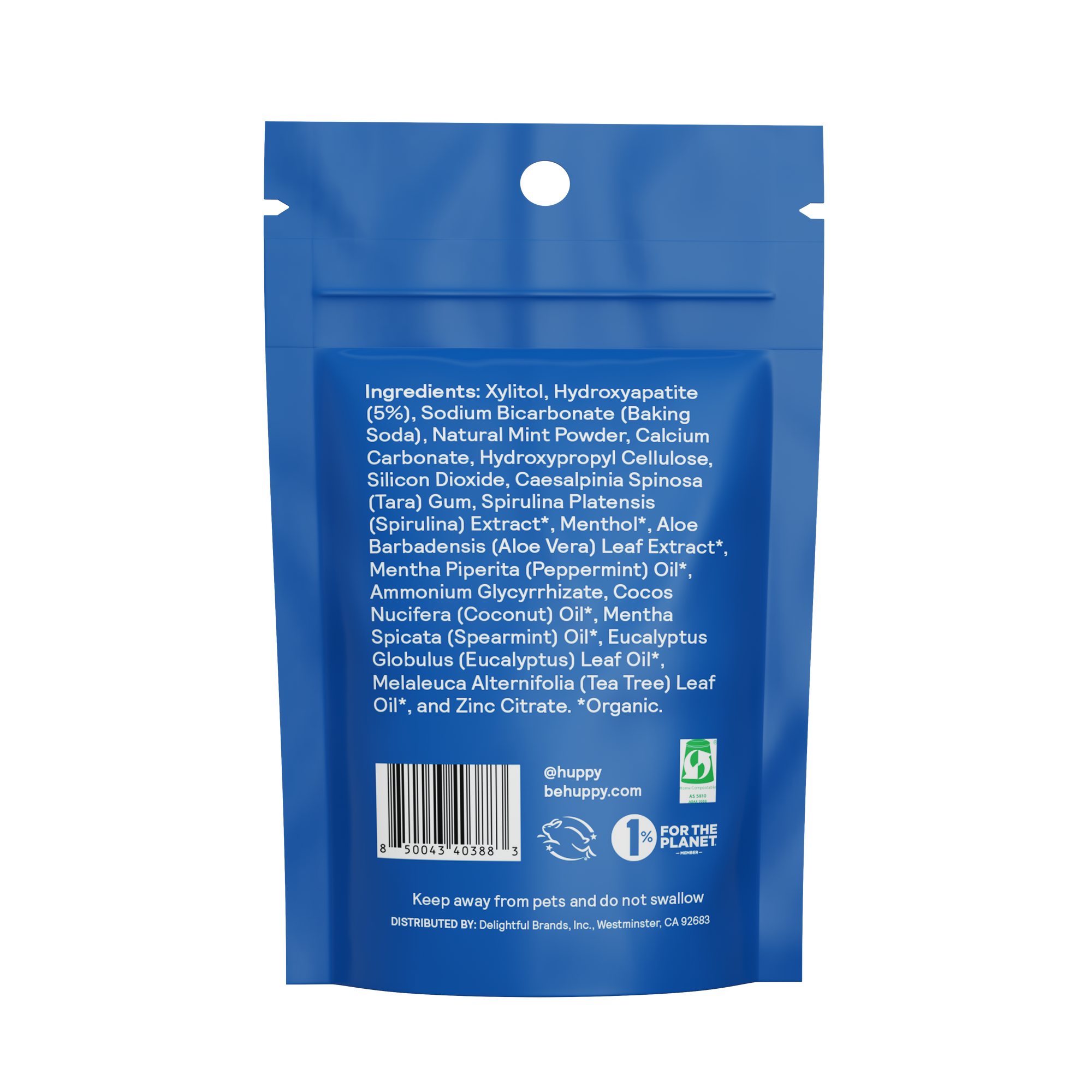 Fluoride-Free Mouthwash Tablets | Cool Mint | 8 ct Sample