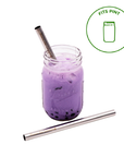 Medium Stainless Steel Boba Straws for Pint Mason Jars