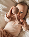 Natural rubber Rattle Plumeria - Rose