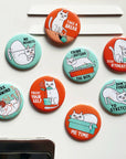 Relax and Unwind Cat Big Magnet