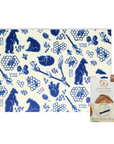 Bees Wrap Beeswax Reusable Bread Wrap - Bees & Bears Print