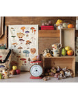 Mushrooms Fine Print Dishtowel