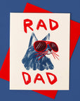 Rad Dad - Risograph Card