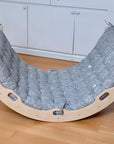 Montessori Arch/Rocker with Gray Dinosaur Pattern Pillow Set