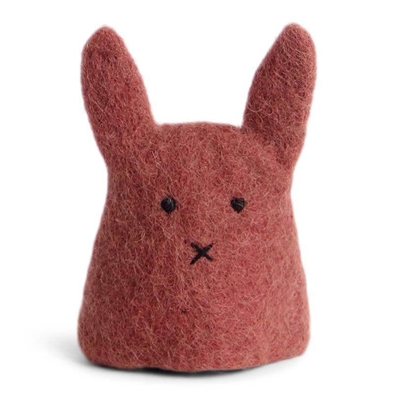 Egg Cosy Bunny - Dark Red
