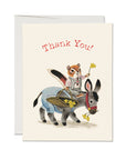 Richard Scarry Chipmunk and Donkey greeting card