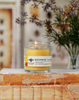 Apothecary Glass Candle – 100% Pure Beeswax – 25 Hour Burn
