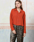 Ladies Animal Print Wide Leg Pants