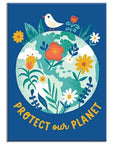 Badge Bomb - Protect our Planet Rectangle Magnet