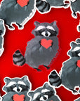 Bromstad Printing Co. - Raccoon Love Clear Sticker
