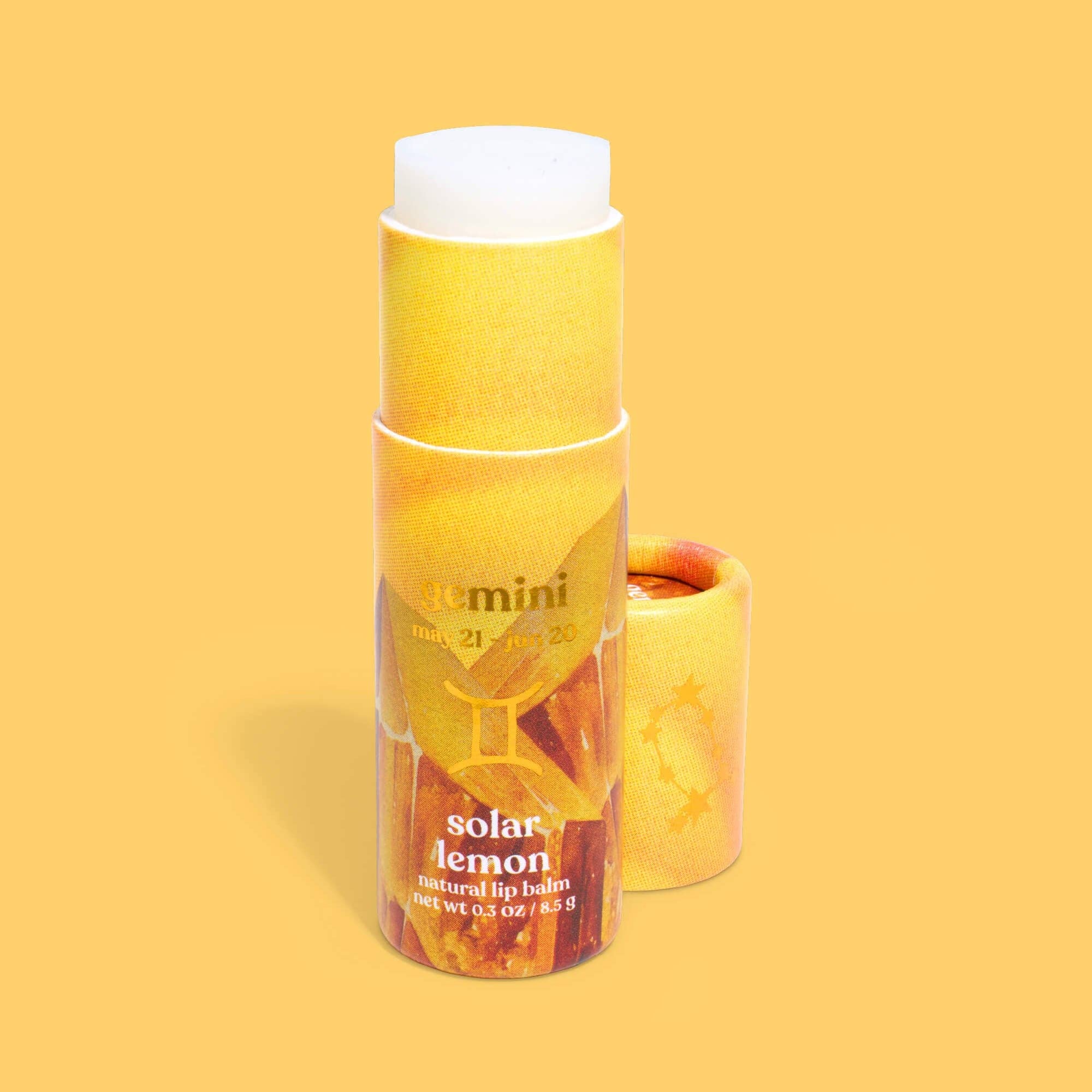 Lip Balm, Zodiac, Gemini Solar Lemon