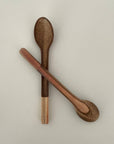 fort & field - Neutral colorblock handmade Japanese pottery coffee spoon