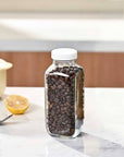 Fox Run Square Glass Milk Bottle, Leaf-Proof 16.9 oz