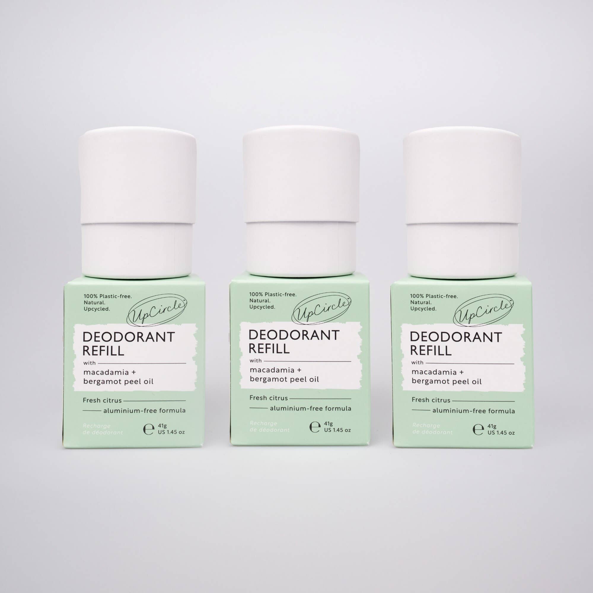 Plastic free Deodorant Refills Macadamia Bergamot - no case